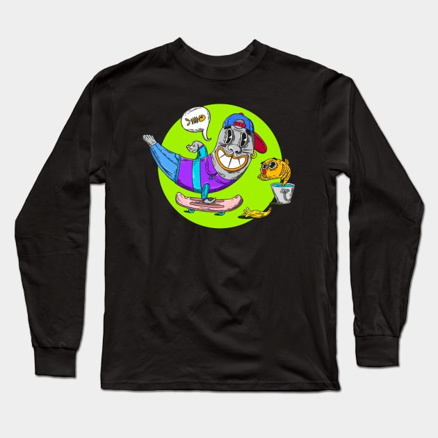 Skater Series #3 Long Sleeve T-Shirt by OneiricLand